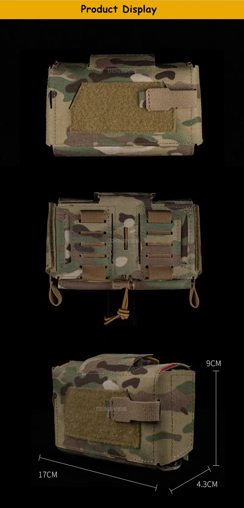 Bolsa táctica de primeros auxilios médicos, bolsas compactas para traumatismos al aire libre, IFAK para caza, chaleco Airsoft, portador de placa
