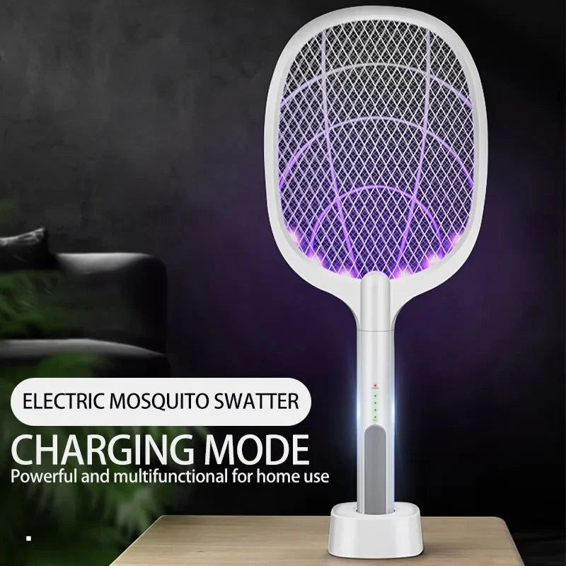 Lámpara antimosquitos, recargable por USB, eléctrica, plegable, mata mosquitos, raqueta, matamoscas, repelente de insectos, Zapper