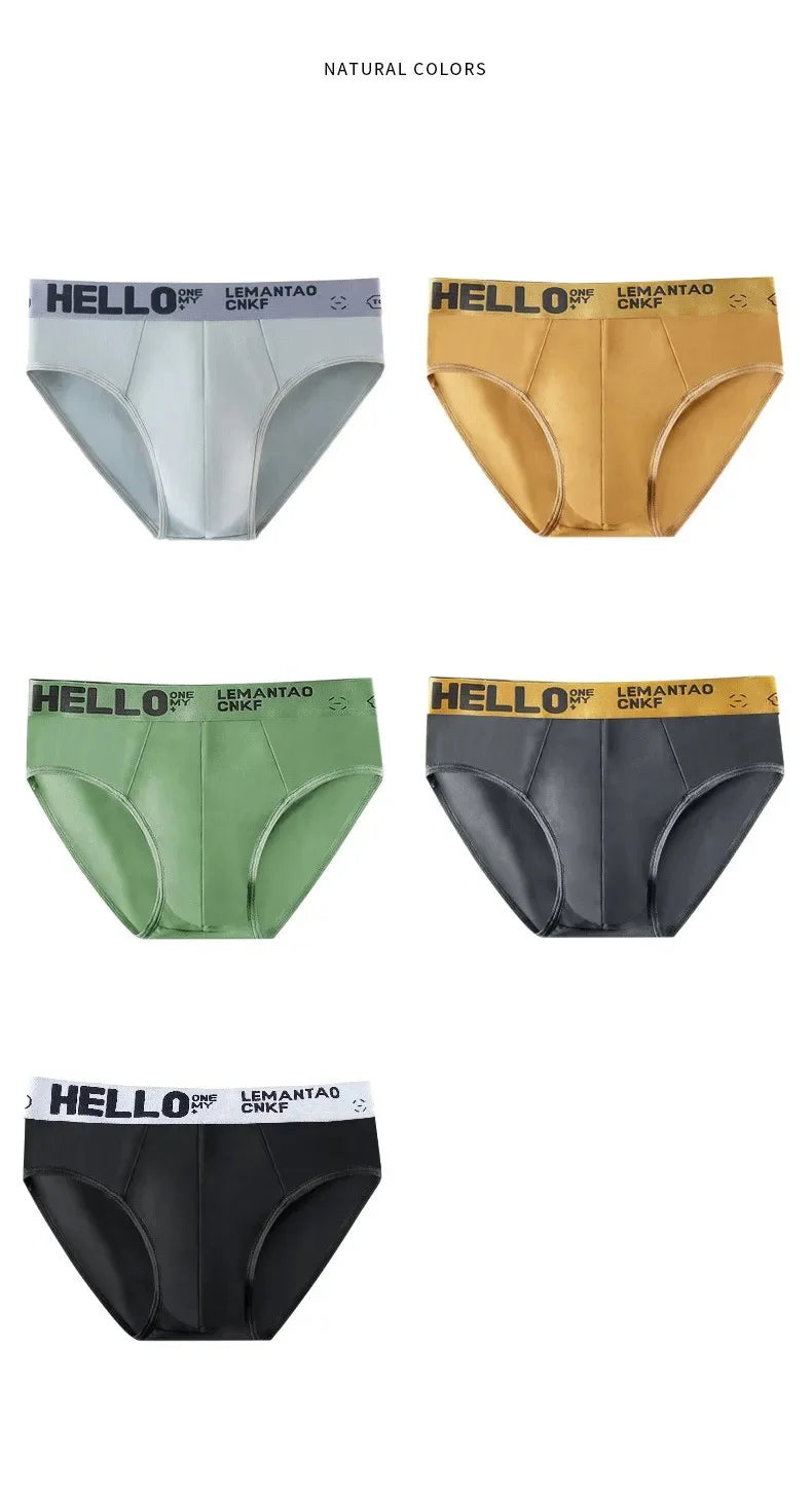 4 unids/lote de calzoncillos Para Hombre, ropa interior Para Hombre, pantalones cortos sexis, bragas Para Hombre, calzoncillos elásticos transpirables Para Hombres de gran tamaño