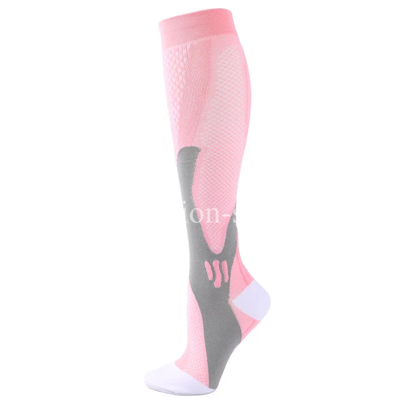 1 par de calcetines de compresión calcetines deportivos medias de enfermería médica previenen las venas varicosas calcetines embarazo enfermería atlético fútbol SOX