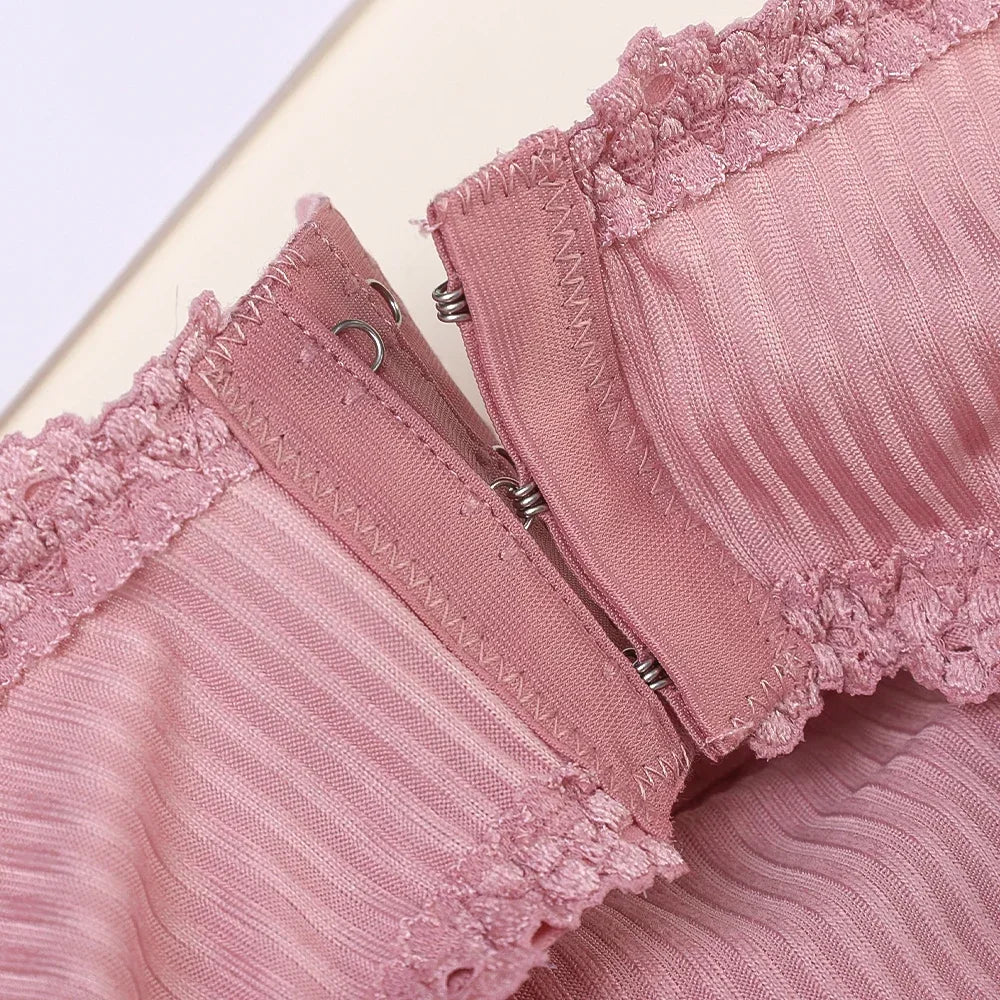 Sujetadores sin tirantes de verano para mujer, Tops sexis de encaje en la espalda para el pecho, ropa interior transpirable sin costuras, sujetador Invisible sólido para envolver el pecho