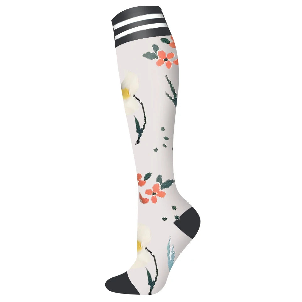 Nuevos calcetines de compresión deportivos para venas varicosas, calcetines médicos de nailon para enfermería, aptos para correr, saltar, antifatiga