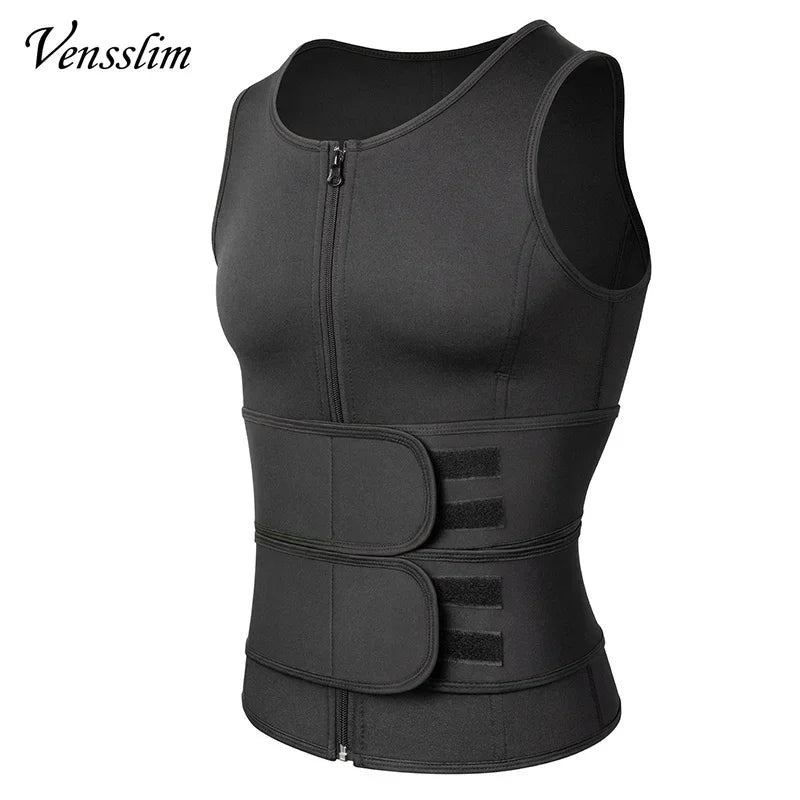 Vensslim-Chaleco moldeador de cuerpo para hombre, entrenador de cintura, camisa adelgazante, camiseta interior de compresión para Sauna y sudor, ropa moldeadora, quemador de grasa, Tops de entrenamiento