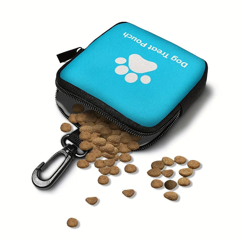 Bolsa portátil para golosinas para perros, adiestramiento al aire libre, bolsillo para comida para perros, bolsas multifuncionales de recompensa para perros, suministros para mascotas