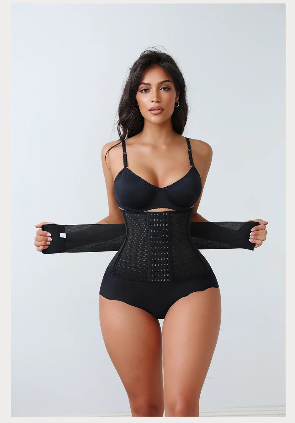 Nuevo Faja Reductora Ajustable para Mujer con Doble Cinturón de Neopreno y Cremallera, Corsé de Entrenamiento para Control Abdominal y Soporte Lumbar