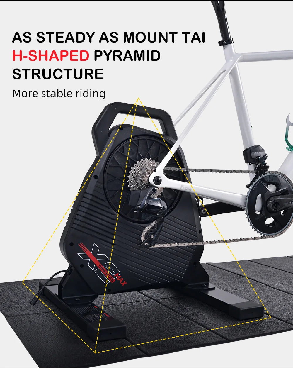 Nuevo ThinkRider X2Max Smart Bike Trainer MTB bicicleta de carretera entrenador doméstico medidor de potencia incorporado Compatible