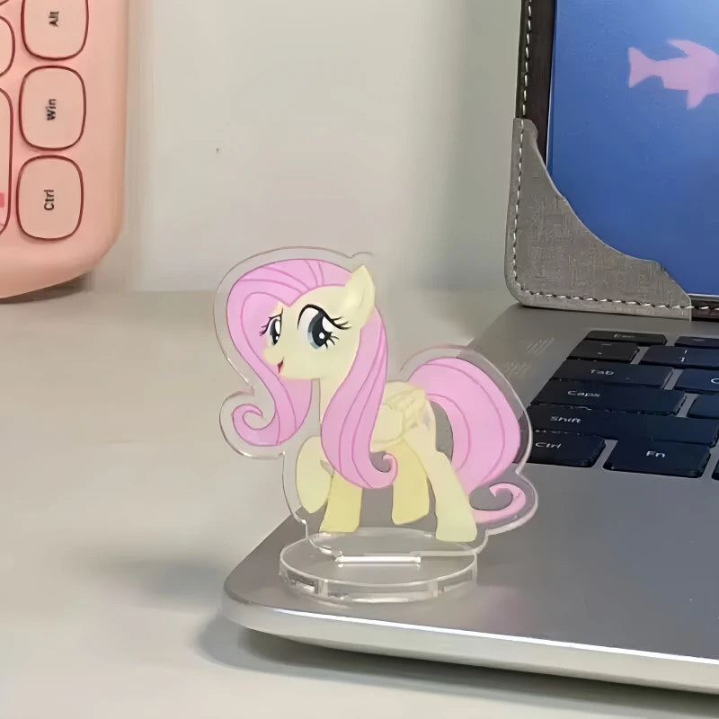 10 unids/set Anime princesa Luna Starlight Glimmer dibujos animados caballo acrílico adornos de escritorio decoración de escritorio 4-6CM de alto