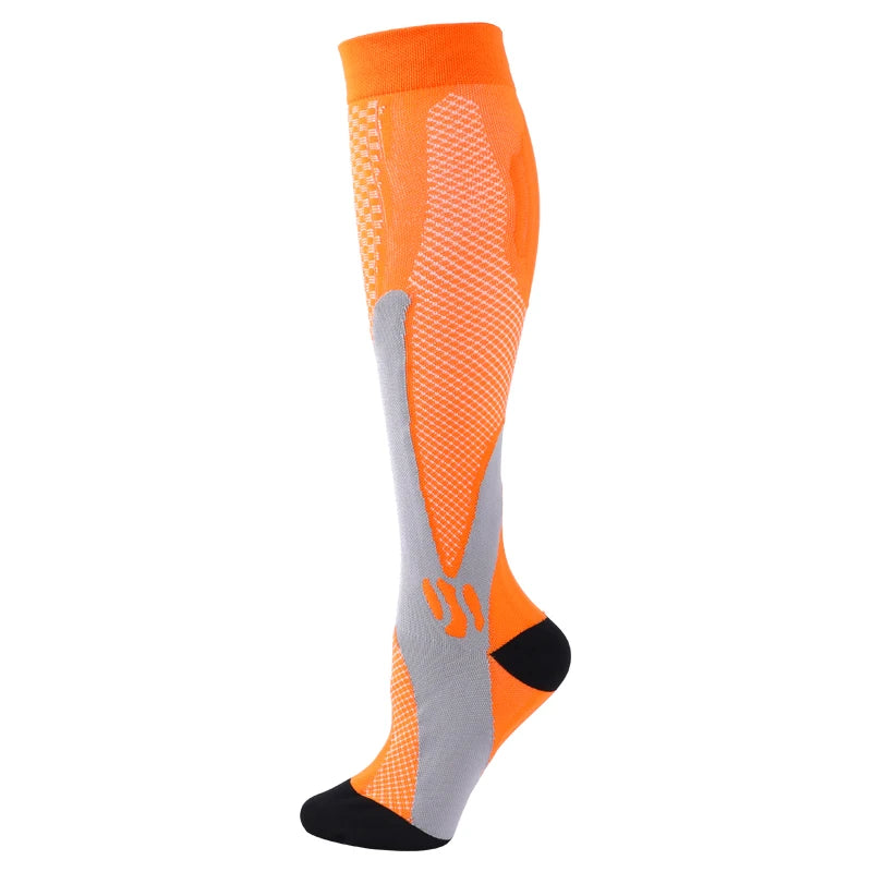 1 par de calcetines de compresión calcetines deportivos medias de enfermería médica previenen las venas varicosas calcetines embarazo enfermería atlético fútbol SOX