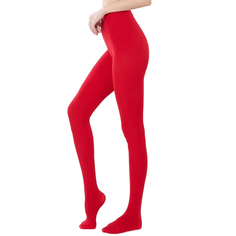 Medias largas sexis de talla grande para mujer, pantimedias de terciopelo de Color caramelo, medias elásticas grandes para primavera, verano y otoño, lencería escolar para chica