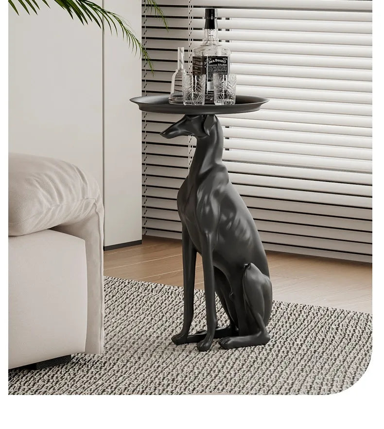 Esculturas de perros grandes para decoración del hogar, mesa de centro, sala de estar, adornos de suelo, bandeja de almacenamiento, estatua, accesorios de decoración del hogar Nórdico