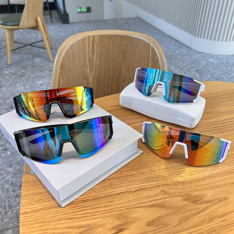 Gafas antiluz para senderismo y ciclismo, 2 uds., UV400, Protector de ojos a prueba de arena, gafas para deportes al aire libre, lentes antiradiación