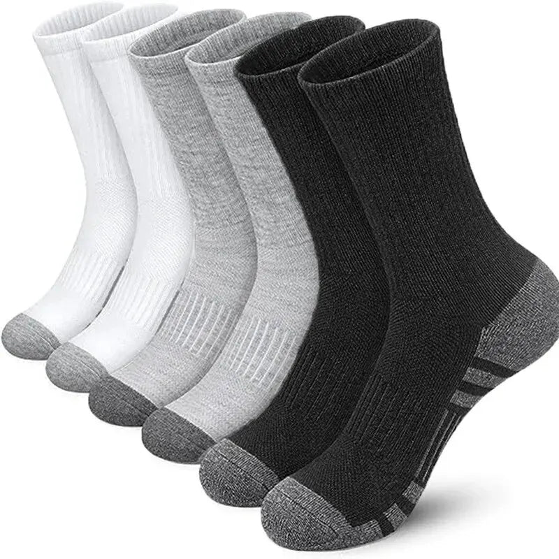 6/12 pares de calcetines de gimnasio al aire libre para hombre, alta calidad, cómodos, suaves, agarre al suelo, fútbol, talla grande, nuevo estilo