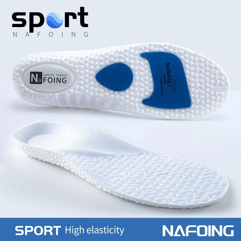 Plantillas deportivas transpirables con amortiguación y absorción de impactos para zapatos, plantillas para correr, para hombres y mujeres, almohadillas de masaje y cuidado para pies