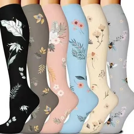 Nuevos calcetines de compresión deportivos para venas varicosas, calcetines médicos de nailon para enfermería, aptos para correr, saltar, antifatiga