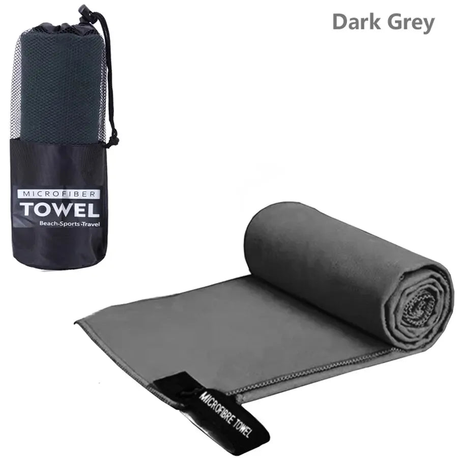 Toalla deportiva de secado rápido, Toalla de microfibra para correr, Yoga, gimnasio, Fitness, baloncesto, acampar al aire libre, senderismo, playa, 40x80/76x152cm