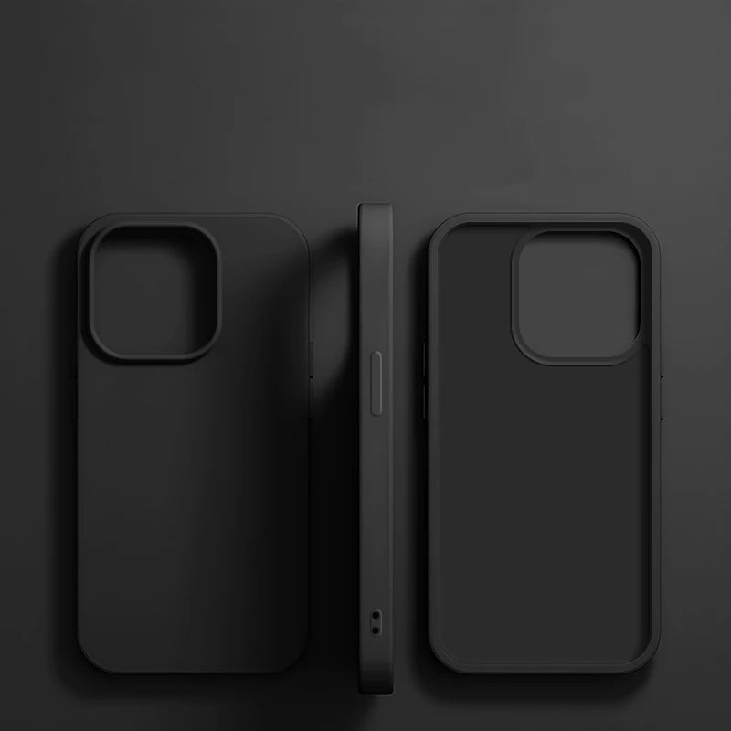 Funda de teléfono de silicona líquida de lujo para APPLE iPhone 11 13 12 14 15 16 Pro Max fundas para iPhone 15 Plus funda protectora a prueba de golpes