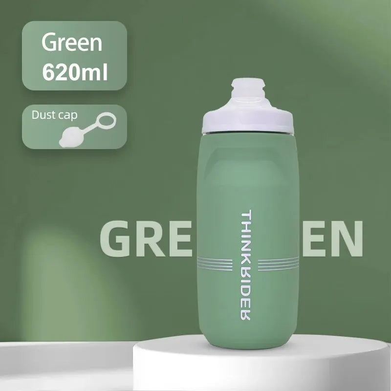 ThinkRider-botella de agua para bicicleta de montaña y carretera, botella de plástico portátil de gran capacidad para deportes al aire libre, 620ml/750ml