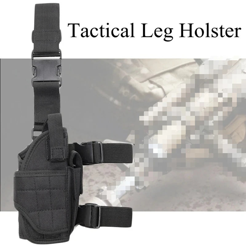 Funda Universal para pistola con pierna caída, bolsa táctica para pistola en el muslo para diestros, arnés para piernas para todas las pistolas