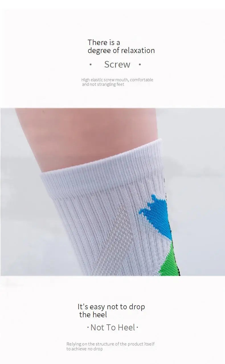 Calcetines deportivos profesionales para hombre, medias de tubo alto, con fondo grueso, absorbente de golpes, contraste de Color, Elite, 1 par