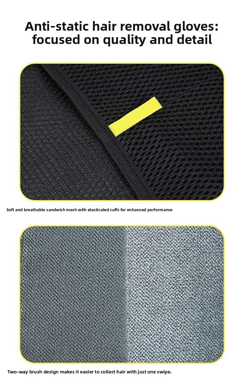 Guantes para quitar pelo de mascotas, cepillo para pelo de gato y perro, removedor de pelo, guantes adhesivos para alfombras y sofás, cepillo de limpieza