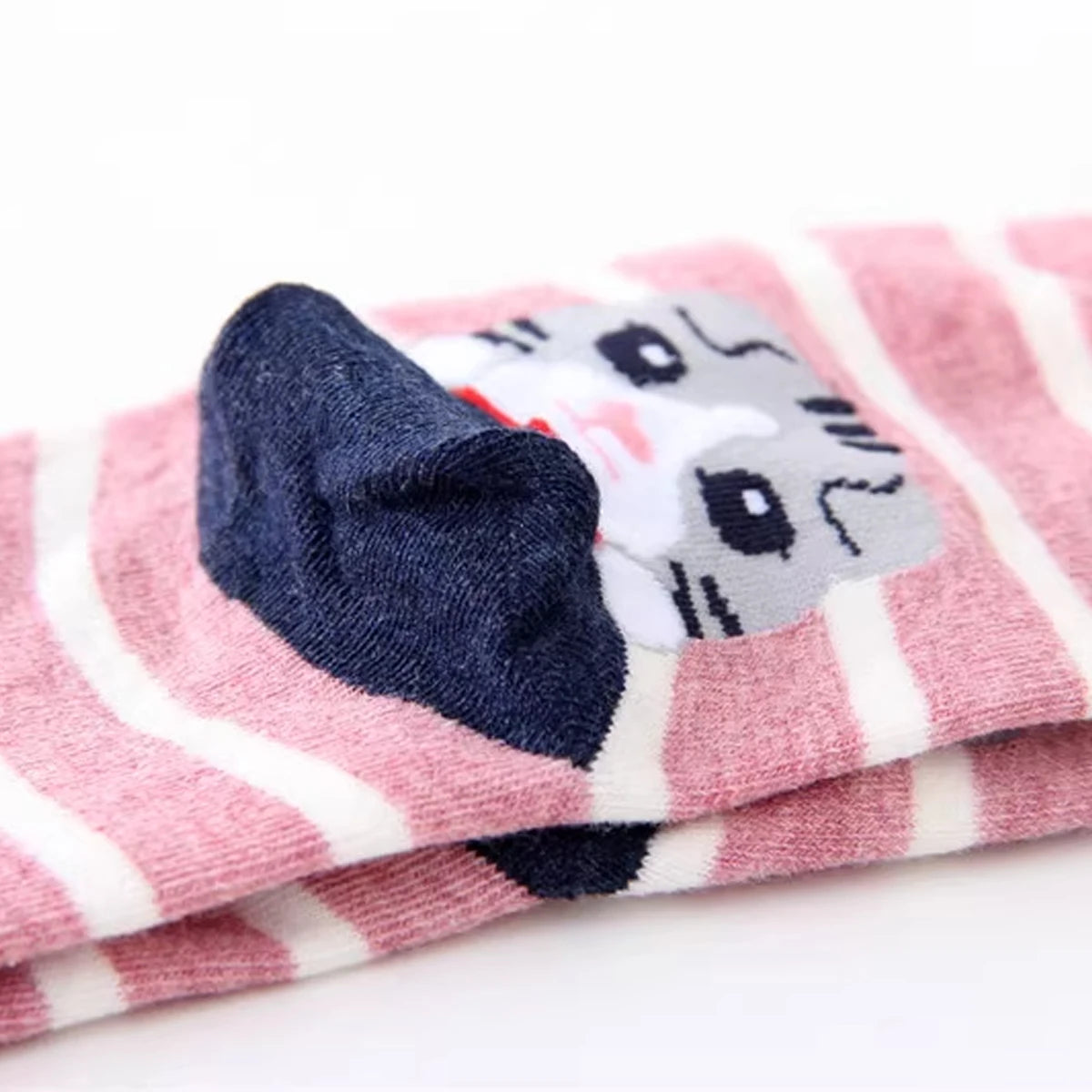 5 pares de calcetines de mujer con estampado de gato, lindos, únicos, divertidos, cómodos, que absorben la humedad