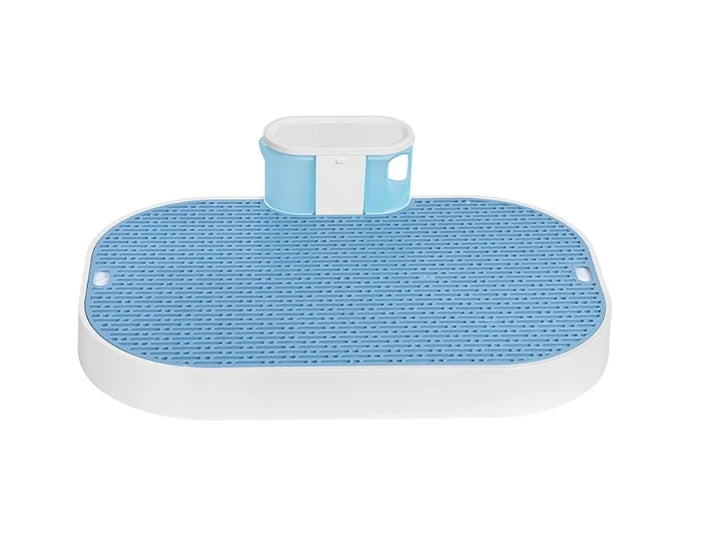 Inodoro automático para perros, almohadilla de malla para orina de perro, orinal interior para mascotas, almohadilla antideslizante extraíble abierta, inodoro para perros de diseño