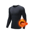 Camisetas interiores para hombre, ropa interior térmica de invierno para hombre, forro polar fino, compresión elástica, Fitness para deportes de invierno, ropa de primera capa