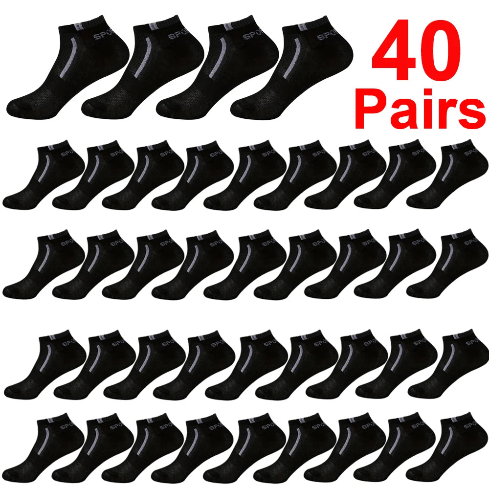 Calcetines náuticos antideslizantes para hombre, 5 pares de calcetines tobilleros con estampado de bloques para negocios y deportes, transpirables, resistentes al sudor, antiolor, cómodos