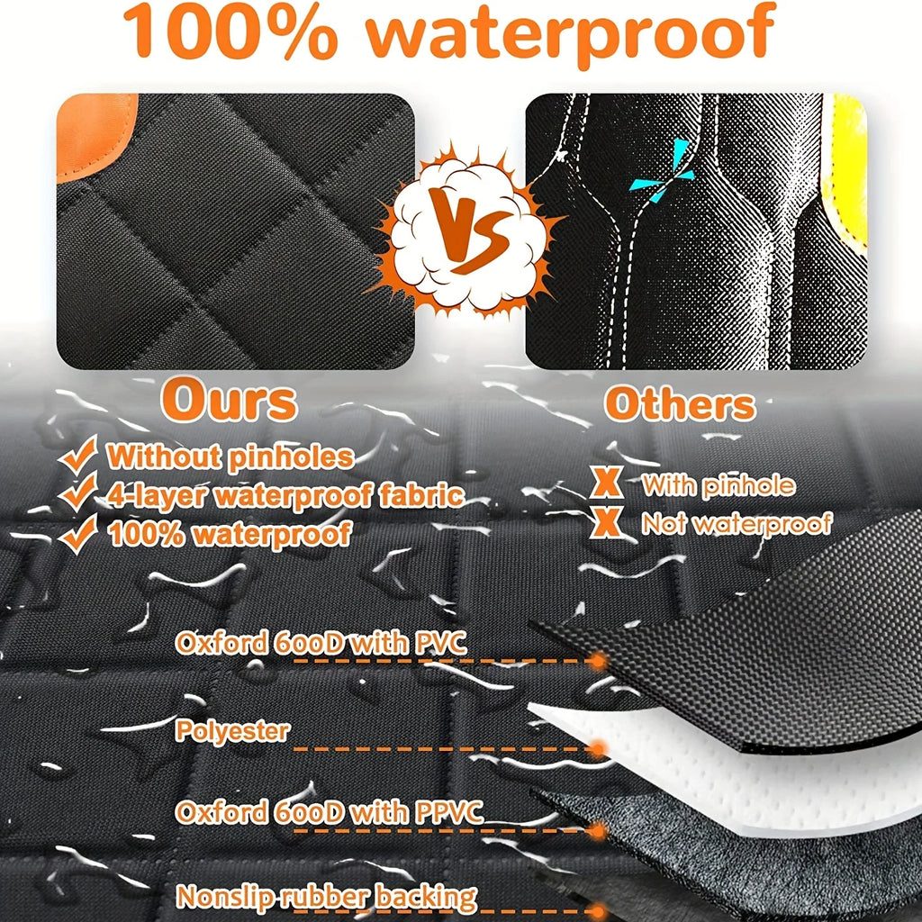 Funda para asiento de coche para perros, funda para asiento de mascotas, hamaca 600D, resistente, a los arañazos, antideslizante, duradera, suave, para asiento trasero de coches
