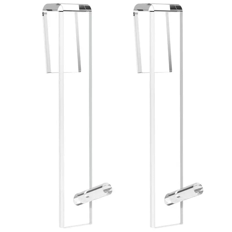 Gancho de acrílico para puerta de ducha, perchero transparente sin perforaciones, COLGADOR PARA Albornoz de baño, sobre puerta de vidrio