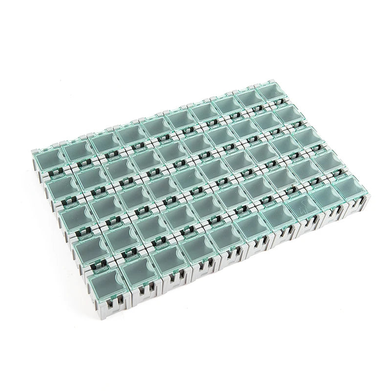 50 unids/set SMD SMT contenedor de componentes electrónicos Mini kit de cajas de almacenamiento