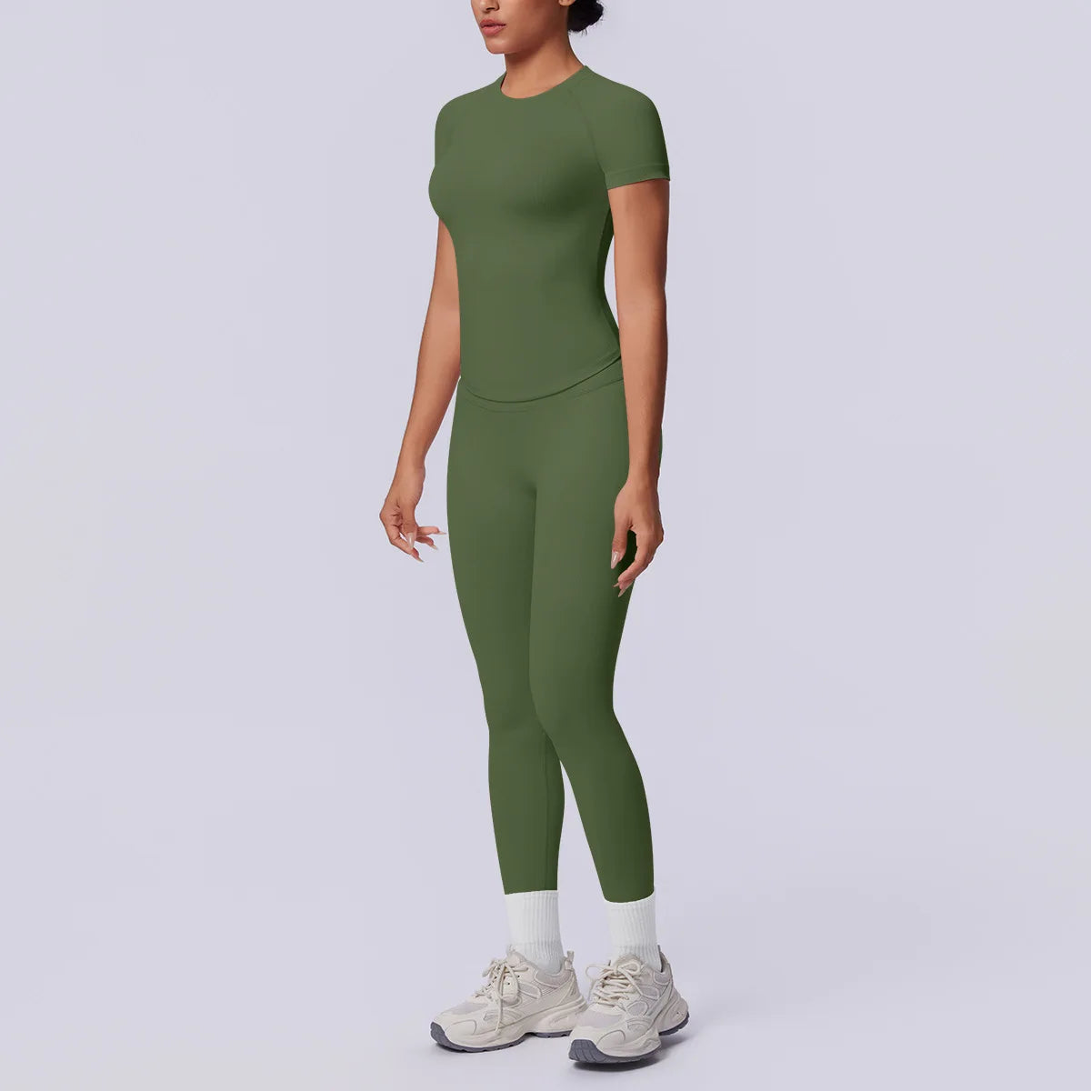 Conjunto Deportivo de Yoga para Mujer, Conjunto de Dos Piezas, Pantalones y Top, Traje Deportivo para Gimnasio, Yoga y Entrenamiento
