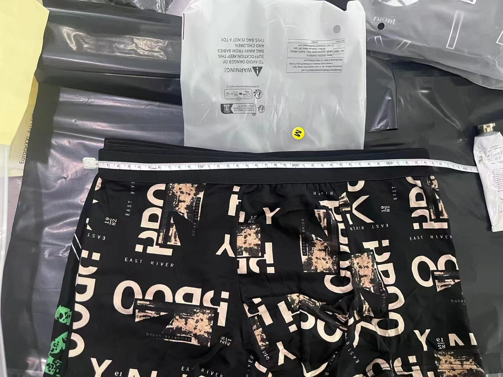 Ropa interior para padres e hijos para hombres y adolescentes, pantalones cortos con estampado Simple y a la moda, pantalones cortos informales con cintura elástica Joker, 4/10 piezas