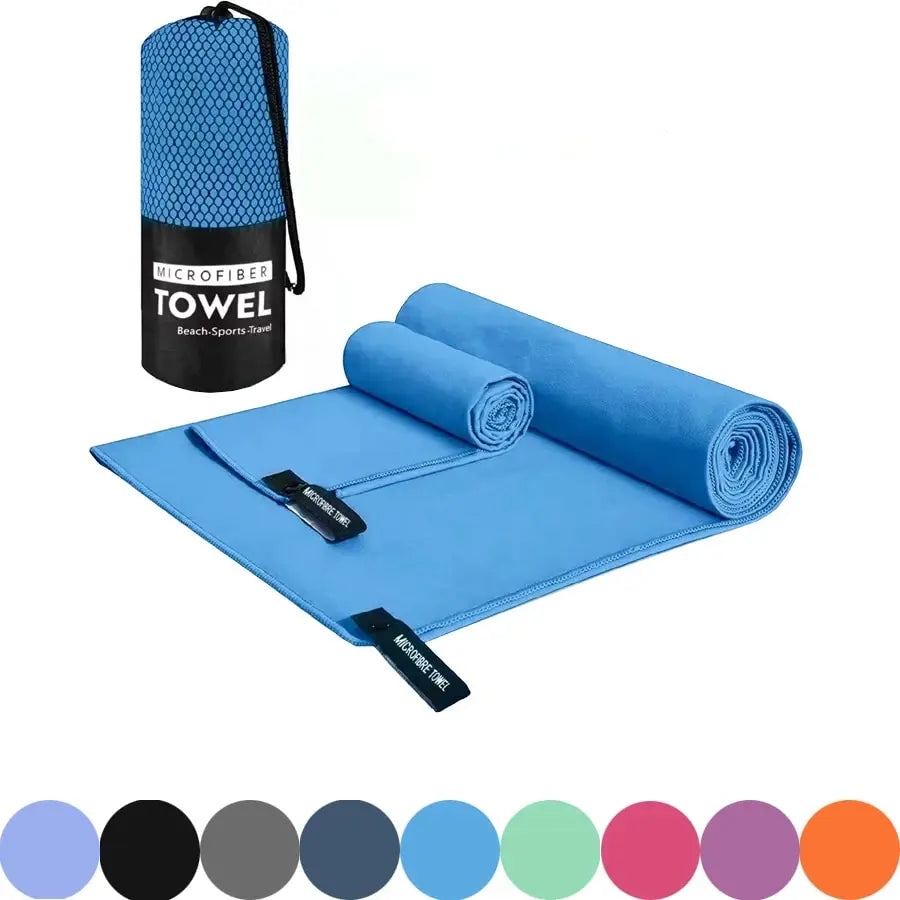 Toalla deportiva de secado rápido, Toalla de microfibra para correr, Yoga, gimnasio, Fitness, baloncesto, acampar al aire libre, senderismo, playa, 40x80/76x152cm