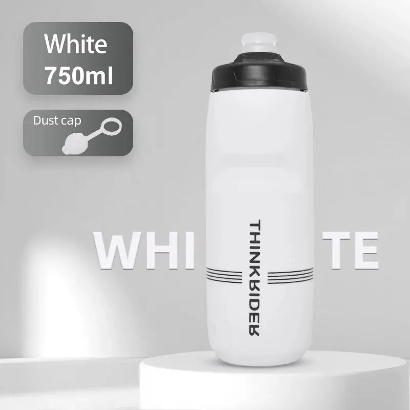ThinkRider-botella de agua para bicicleta de montaña y carretera, botella de plástico portátil de gran capacidad para deportes al aire libre, 620ml/750ml