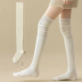 1/4 pares de calcetines hasta la rodilla de Color sólido para mujer, calcetines de Botas Largas informales de alta elasticidad, transpirables, cómodos, adecuados para todas las estaciones