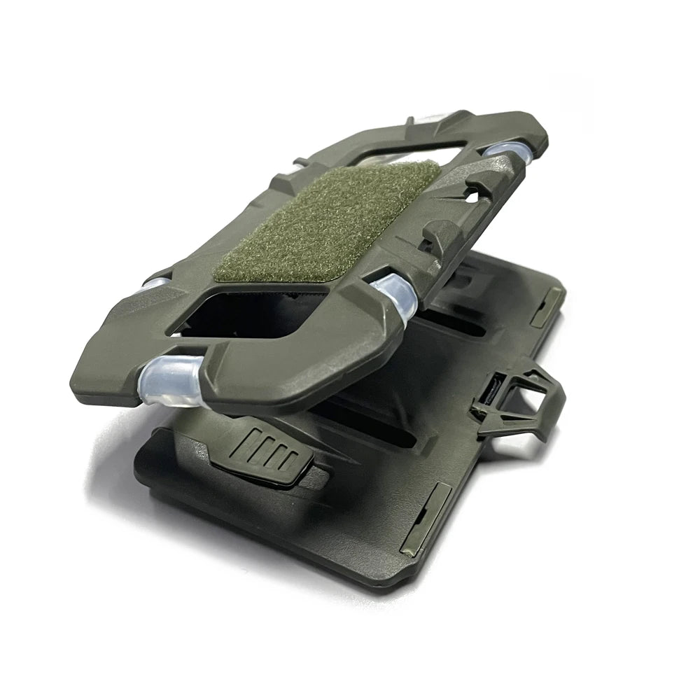 Soporte táctico para teléfono MOLLE, tablero de navegación plegable, equipo de sujeción para teléfono móvil, accesorios para chaleco de caza Airsoft