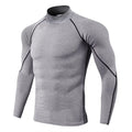 Camiseta deportiva para hombre, camiseta de secado rápido para culturismo y correr, camiseta de compresión de manga larga para gimnasio, camiseta ajustada para Fitness para hombre Rashgard