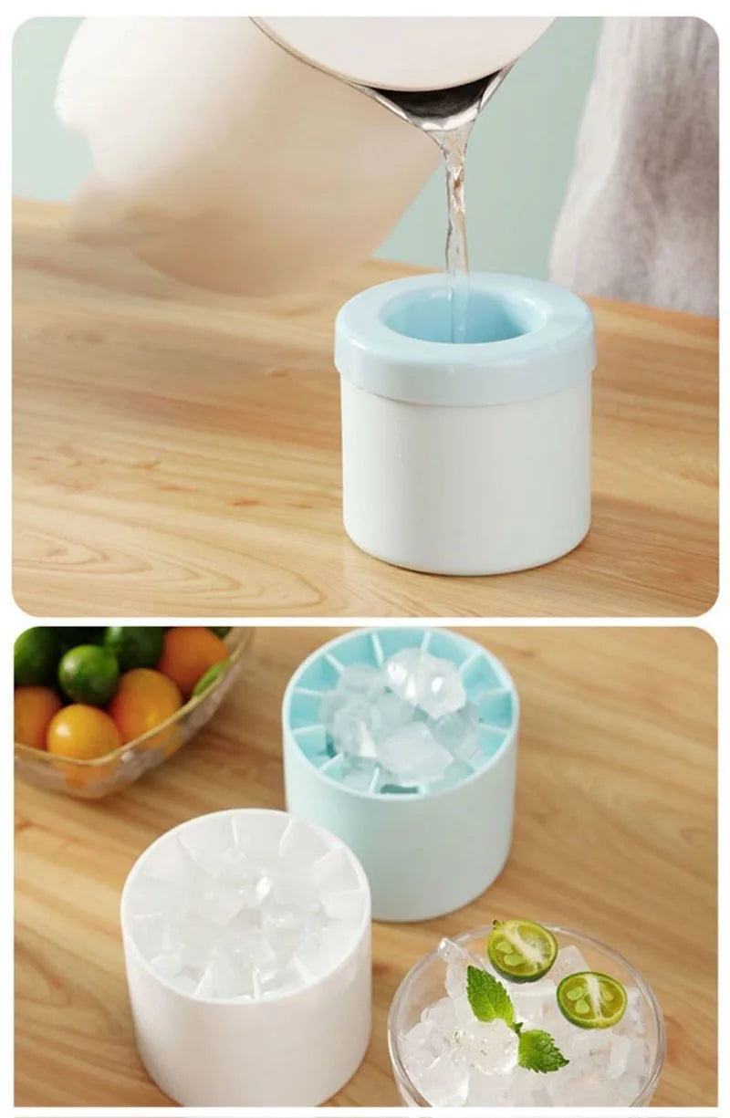 Molde de silicona para cubitos de hielo, cubo de hielo redondo, refrigerador casero DIY de verano, máquina de hielo congelada, molde creativo para cubitos de hielo, herramientas de bar