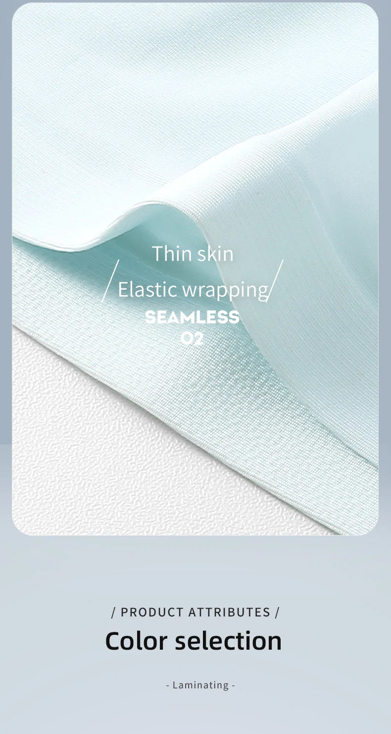 Ropa interior para hombre, Boxers de seda helada con estampado 3D, Boxers finos sin costuras, pantalones cortos deportivos alargados de verano para la cabeza