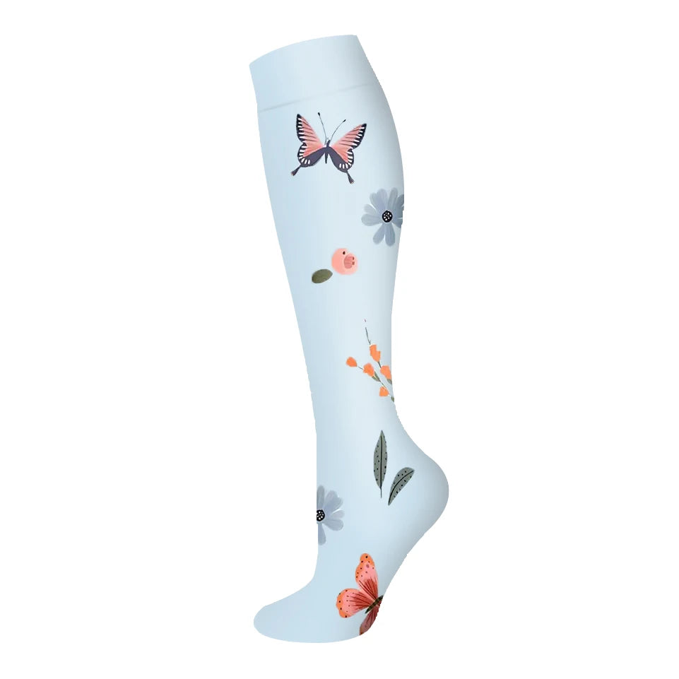 Nuevos calcetines de compresión deportivos para venas varicosas, calcetines médicos de nailon para enfermería, aptos para correr, saltar, antifatiga