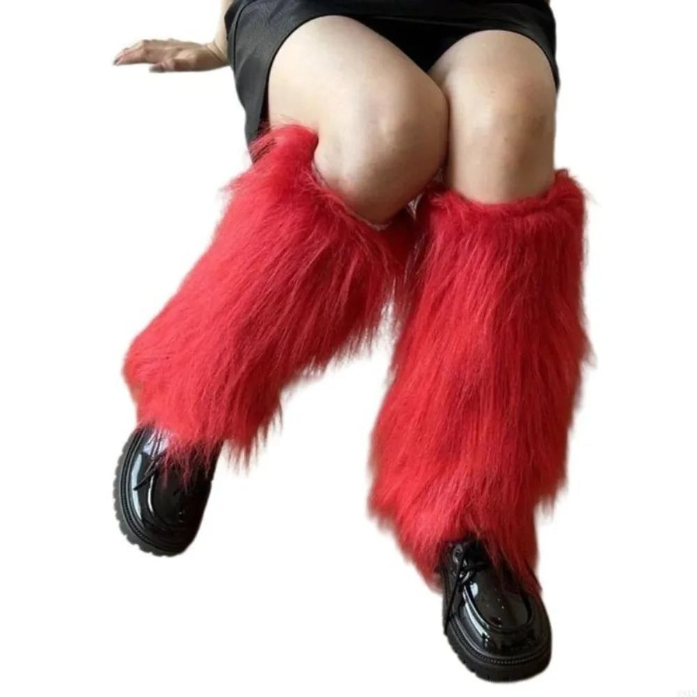 Calentadores de Piernas de Piel Sintética, 40 cm, Estilo Japonés, Lolita, Cubrebotas, Kawaii, Y2K, Calentadores de Rodilla para Otoño/Invierno