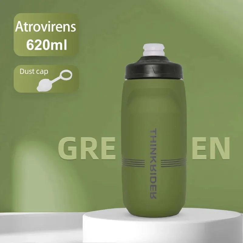 ThinkRider-botella de agua para bicicleta de montaña y carretera, botella de plástico portátil de gran capacidad para deportes al aire libre, 620ml/750ml