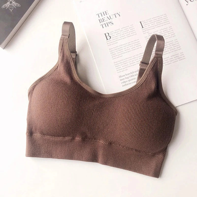 Ropa interior Sexy para mujer, lencería sin anillo de acero, sujetador, Top de tubo envuelto en el pecho, belleza en la espalda, Top de tubo de sección delgada de algodón activo