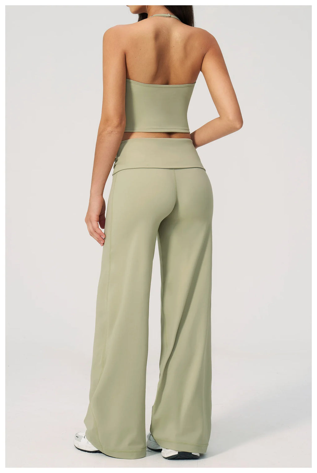Conjunto Deportivo de Yoga para Mujer, Conjunto de Dos Piezas, Pantalones y Top, Traje Deportivo para Gimnasio, Yoga y Entrenamiento