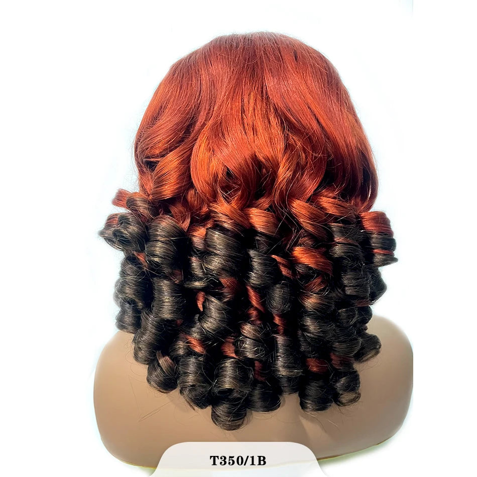 Pelucas de cabello crudo 100% vietnamita, densidad 250, ombré, doble estiramiento, rizado, onda suelta, 13x4 HD, peluca sin pegamento con encaje frontal prearrancado