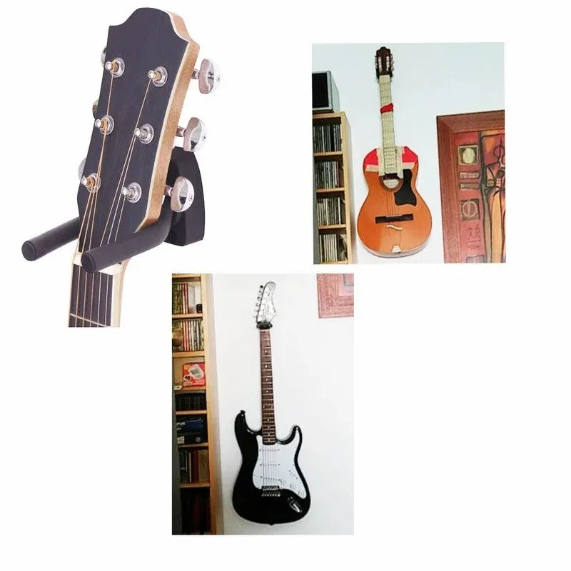 Soporte de guitarra, piezas y accesorios de montaje en pared, gancho para exhibición de instrumentos para el hogar, colgadores de pared, púas de guitarra, 1 Uds.