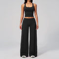 Conjunto Deportivo de Yoga para Mujer, Conjunto de Dos Piezas, Pantalones y Top, Ropa Deportiva para Gimnasio, Yoga y Entrenamiento
