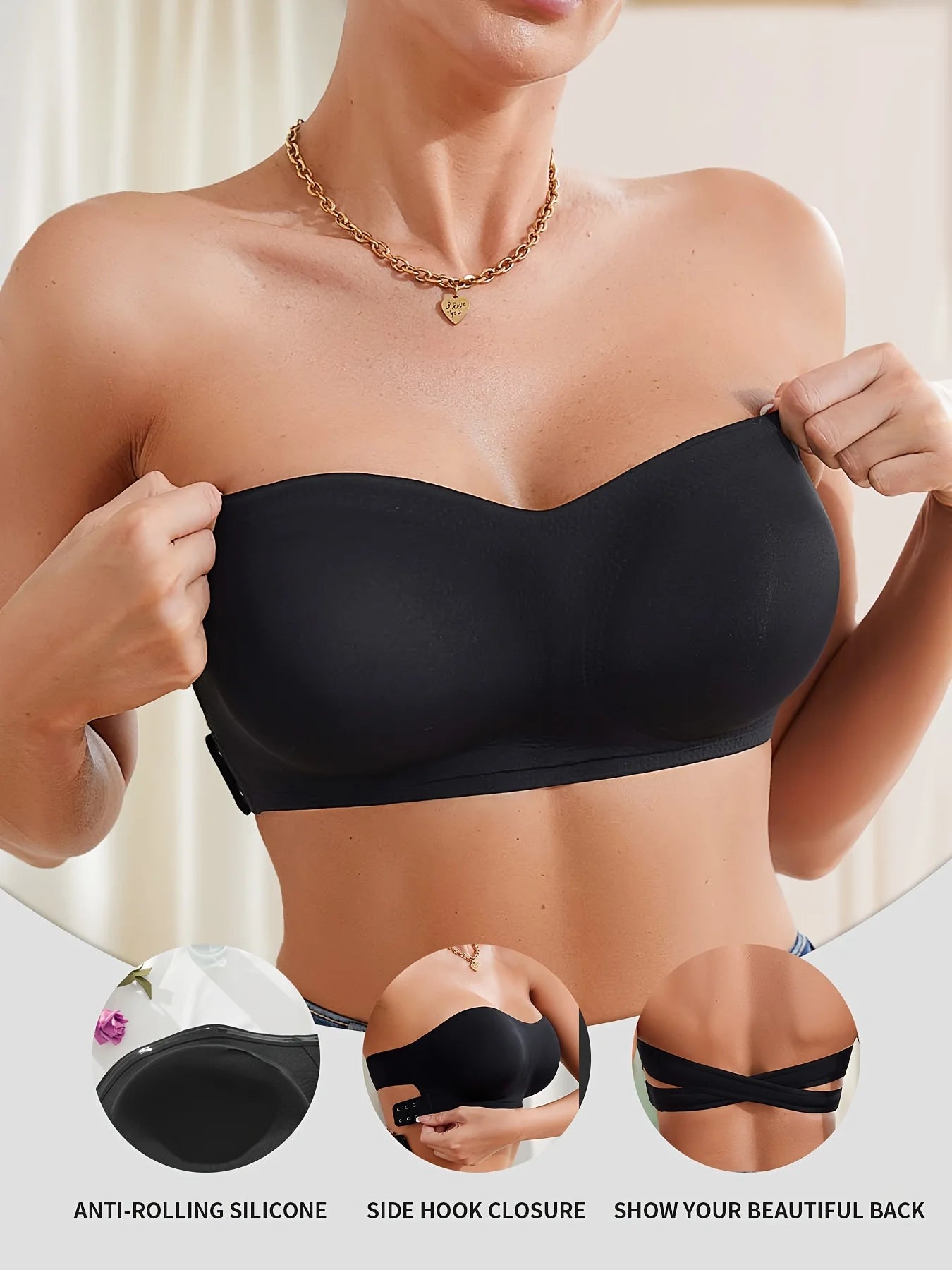 1 unds/3 unids/pack YMQJ sujetador sin costuras acolchado extraíble de seda de hielo suave sin rastro para mujer sujetador sin costuras para mujer sujetador sin tirantes