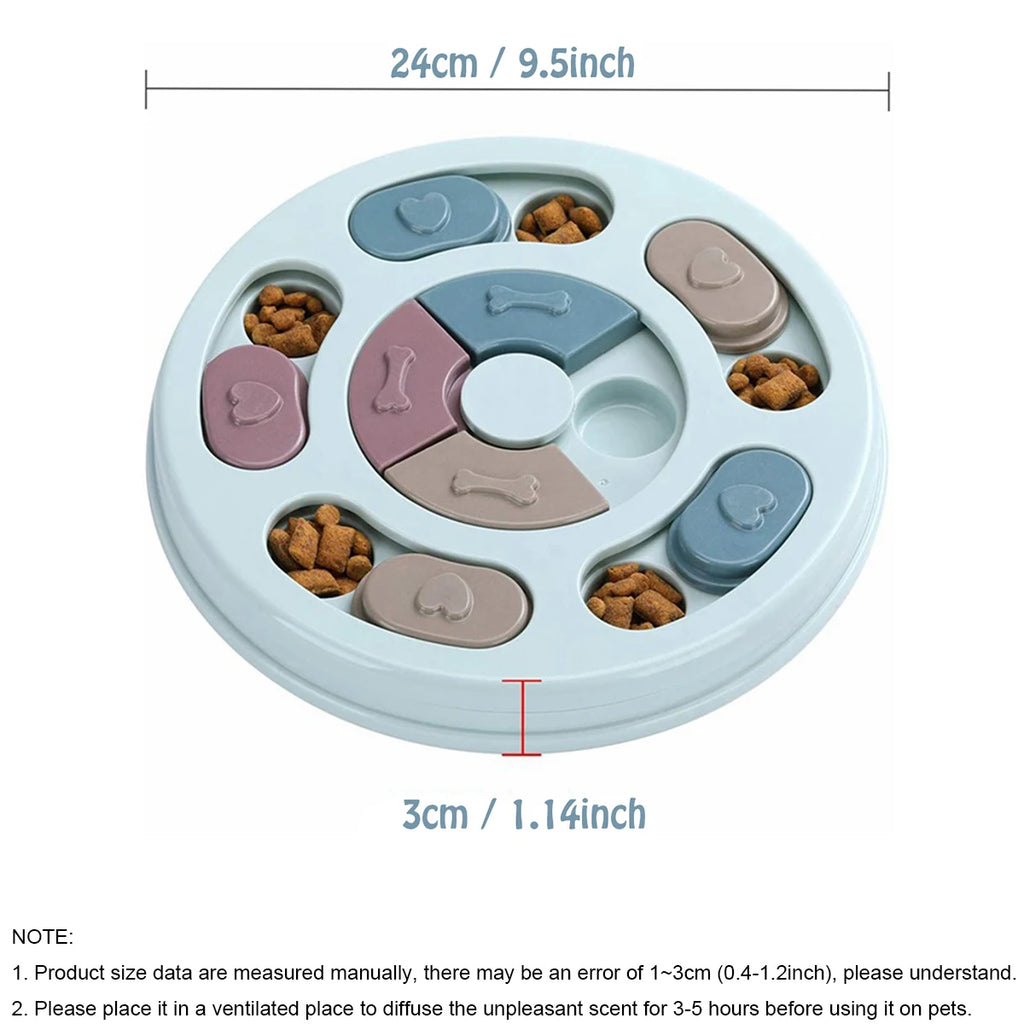 Cuenco oculto de comida para perros, entrenamiento de comida lenta, juguete educativo para perros para aliviar el aburrimiento, juguete educativo interactivo de alimentación